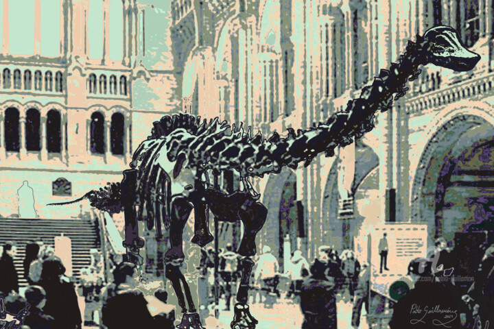 Dinosaur. Natural History Museum. London 摄影, 35.4x47.2 in