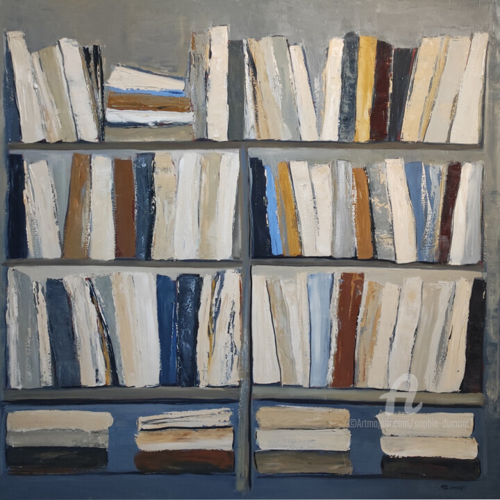 harmonie litteraire 绘画, 39.4x39.4 in