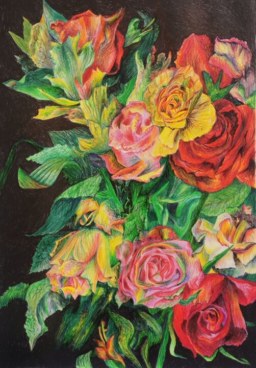 Flower power 图画, 11.7x8.3 in