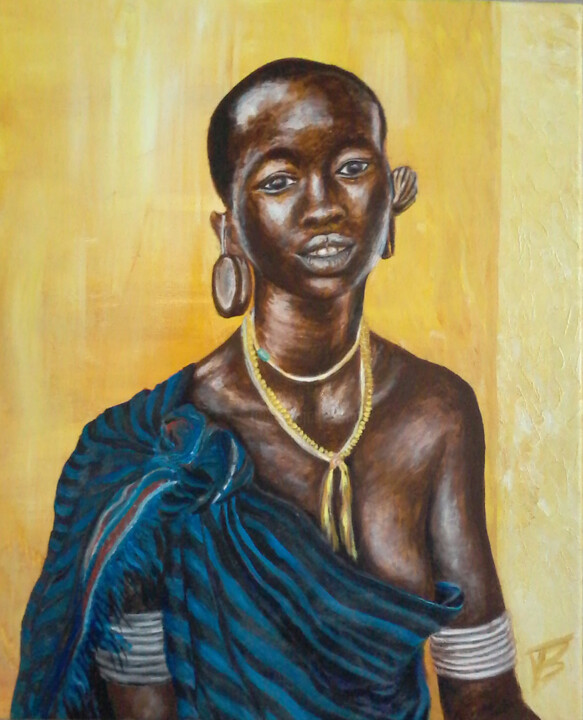 L'Africaine 绘画, 19.3x15 in