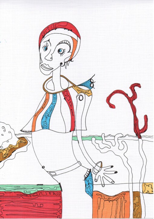 homme poisson 图画, 11.7x8.3 in