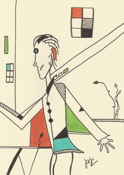 l'homme pressé 图画, 11.7x8.3 in