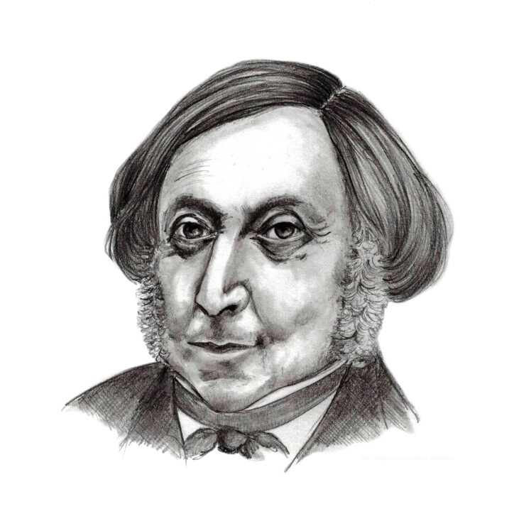 "Gioachino Rossini -…" başlıklı Resim Cristina Barbato tarafından, Orijinal sanat, Grafit