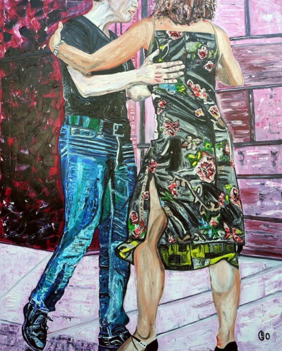 Moi je suis tango 2 绘画, 59.1x47.2 in