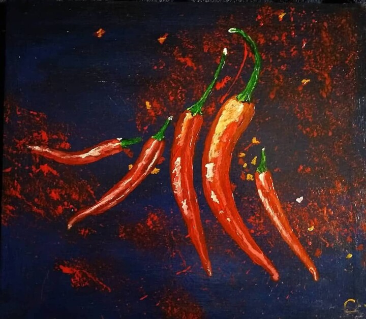 На кухню 绘画, 11.8x13.4 in