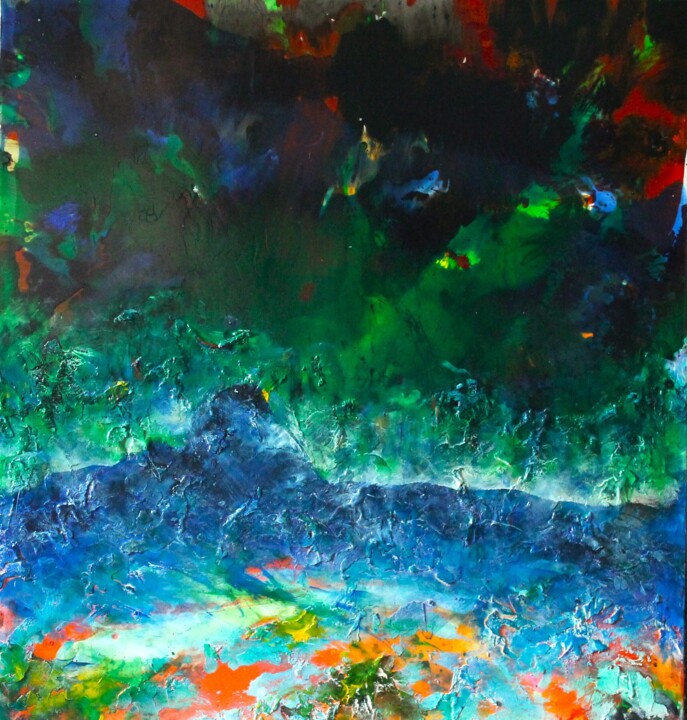 Uncalculated Emotions 绘画, 37.4x35.4 in