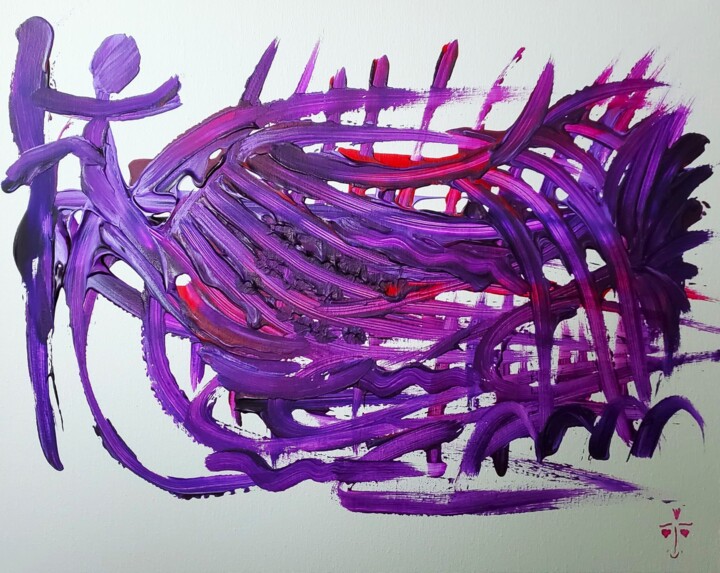 Painting titled "So Many Overwhelmin…" by Troy Wilson-Ripsom, Original Artwork, Acrylic Mounted on Wood Stretcher frame
