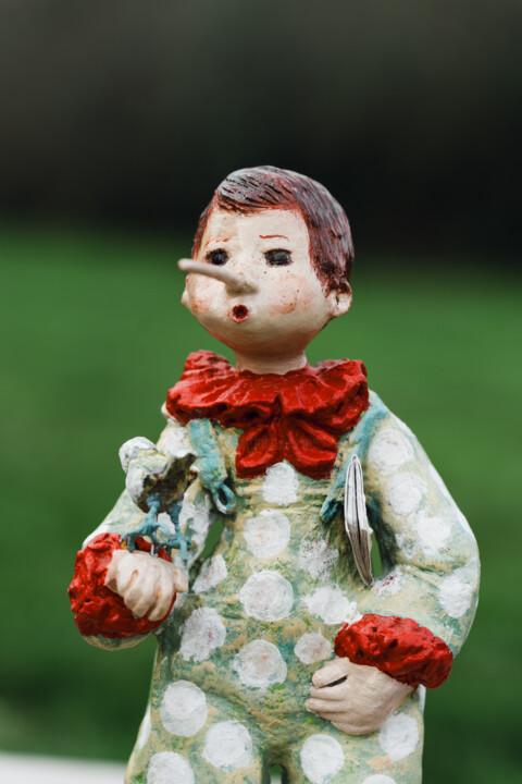 Mon pinocchio 雕塑, 14.6x6.3 in
