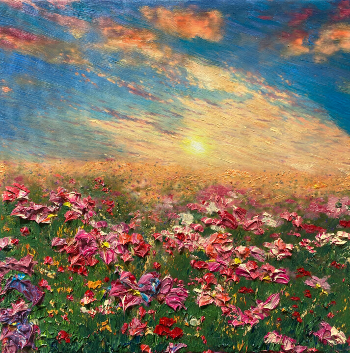 Fragrant Sky 绘画, 18x18 in