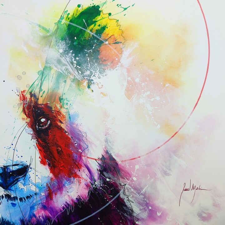 Baby Panda 绘画, 39.4x39.4 in
