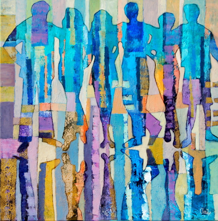 tous unis 绘画, 31.5x31.5 in