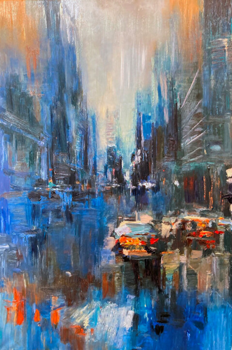 Rush Hour 绘画, 38x26 in