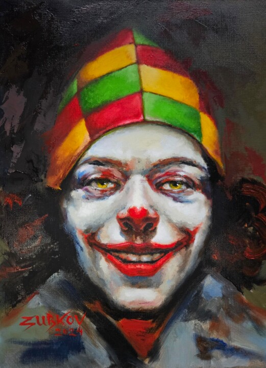 Pintura intitulada "Lollipop mood / hap…" por Pavel Zubkov, Obras de arte originais, Óleo