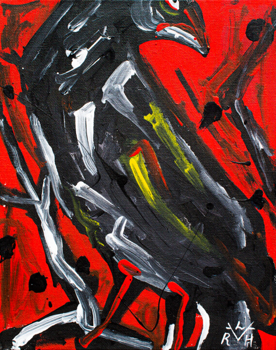 Scarred Soul 绘画, 9.7x7.9 in
