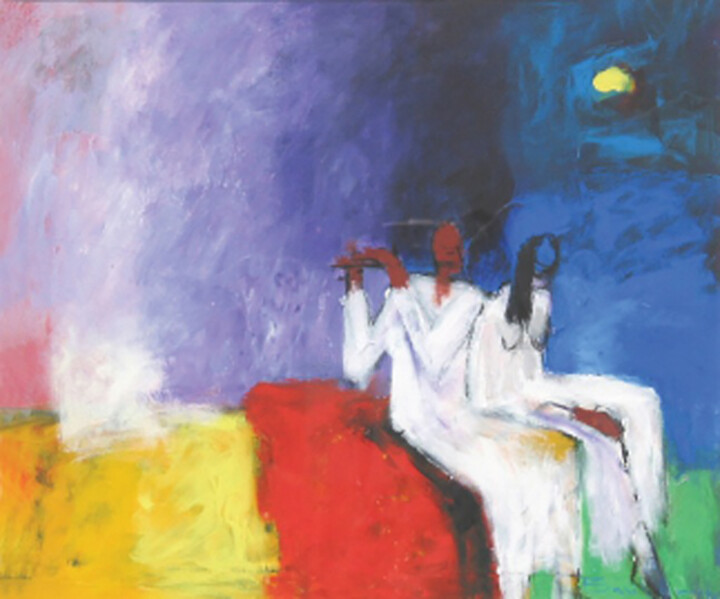 Picturesque Nights - Pleasant Music 绘画, 23x25 in
