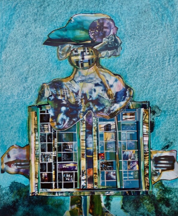 HAUS-FRAU 绘画, 21.7x18.1 in