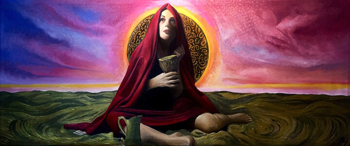 El Descubrimiento 绘画, 19.7x47.2 in