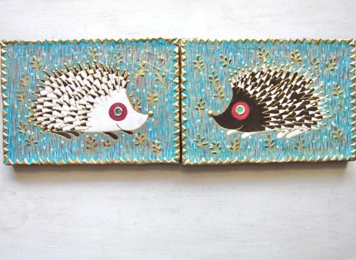 You and I 绘画, 6.3x8.7 in