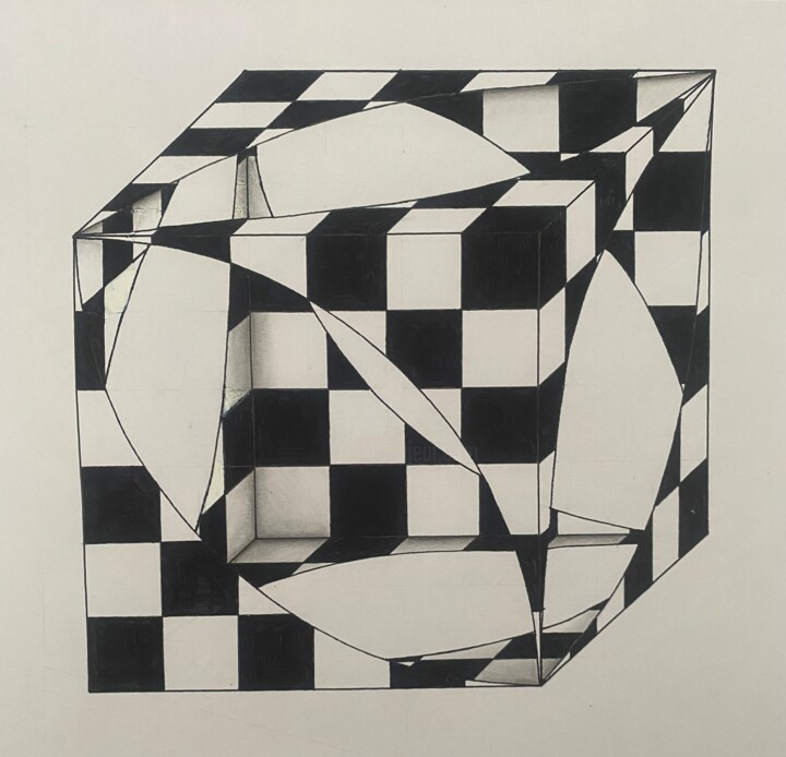 Tekening,  8,3x8,7 in 