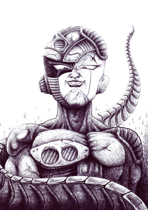 Mecha Freezer 图画, 11.8x8.3 in