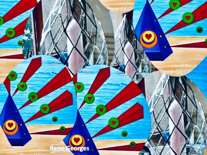 Arts numériques intitulée "DIAMONDS IN THE SEA…" par René Georges (RG.), Œuvre d'art originale, Photo montage