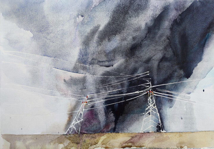 A storm warning Картина, 11,4x16,5 in