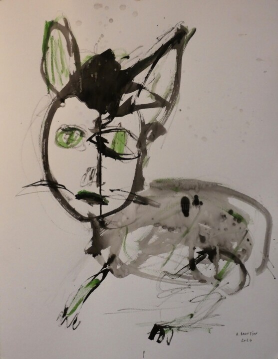 FEVRIER 2024 图画, 25.6x19.7 in