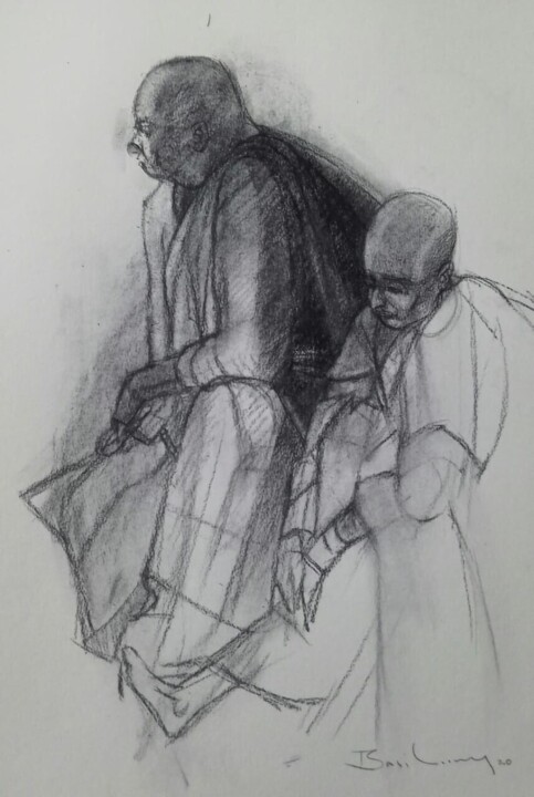 Solitary - The Wait 绘画, 19x13 in