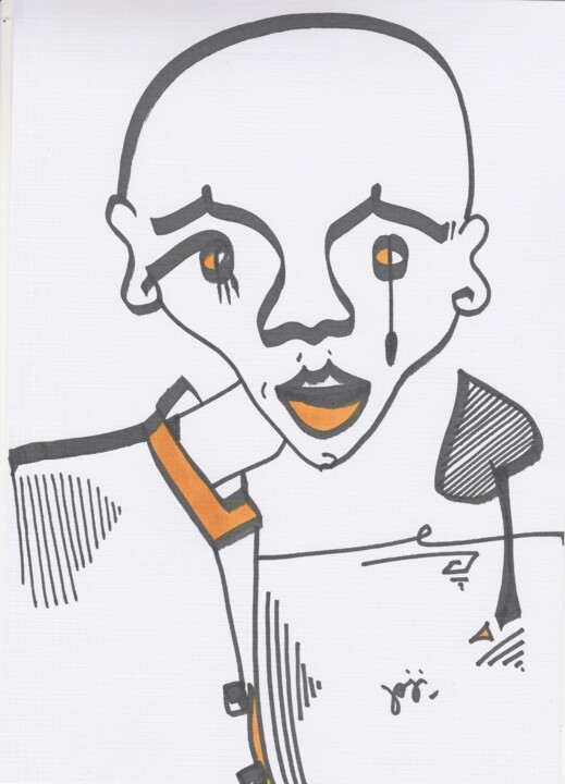 homme triste 图画, 11.7x8.3 in