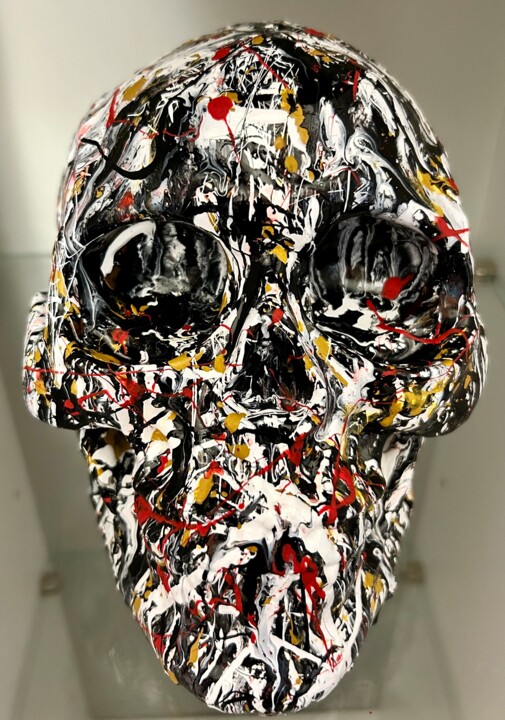 Il teschio di Pollock 雕塑, 5.5x7.9 in