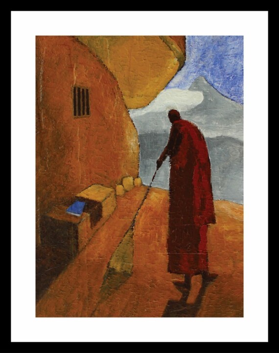 Solitude - Cleansing 绘画, 24x19 in