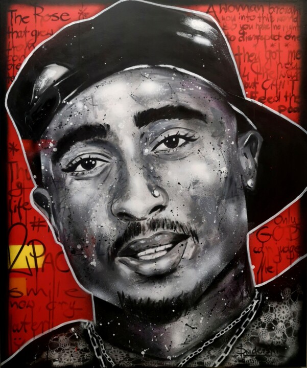 2Pac 绘画, 47.2x39.4 in