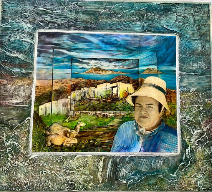 绘画,  17.7x21.7 in 