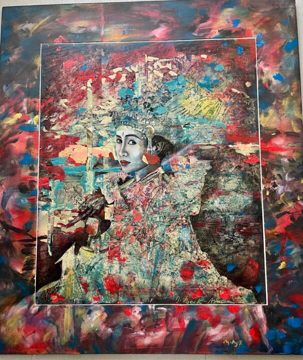 Seniora de Fuego 绘画, 37.4x31.1 in