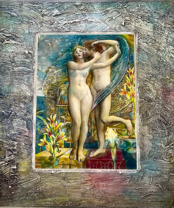 Eros und Psyche 绘画, 21.7x19.7 in