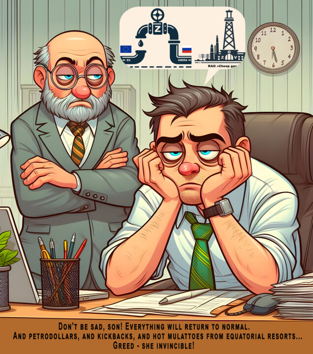 Business fatigue from war 数字艺术