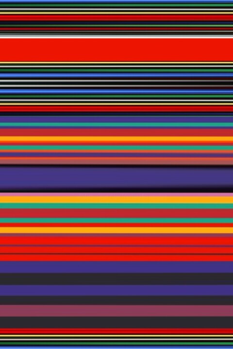 Digital Arts titled "Linearity #5" by Carla Sá Fernandes, Original Artwork, Digital Painting Mounted on Wood Stretcher frame