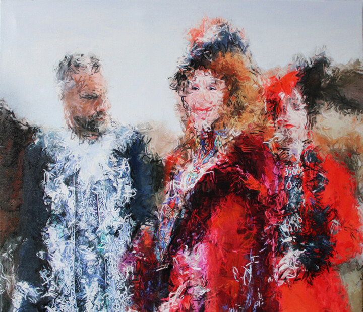 Szitúáció- state of affairs 绘画, 23.6x27.6 in