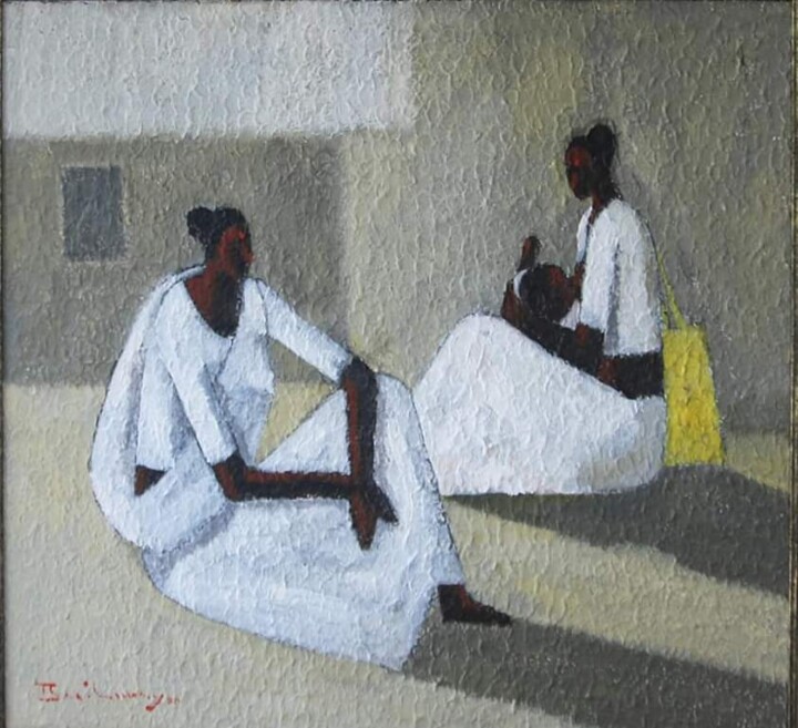 By the Wayside - Nurturing the Offspring 绘画, 23x24 in