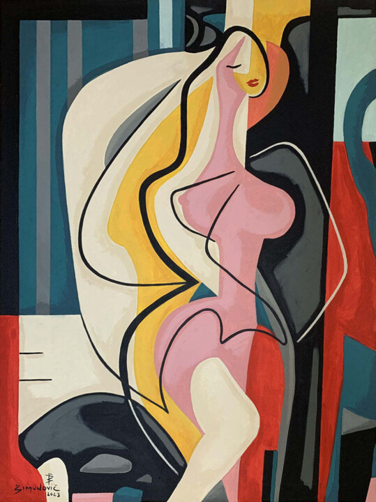 MIRROR REFLECTION 绘画, 47.2x35.4 in