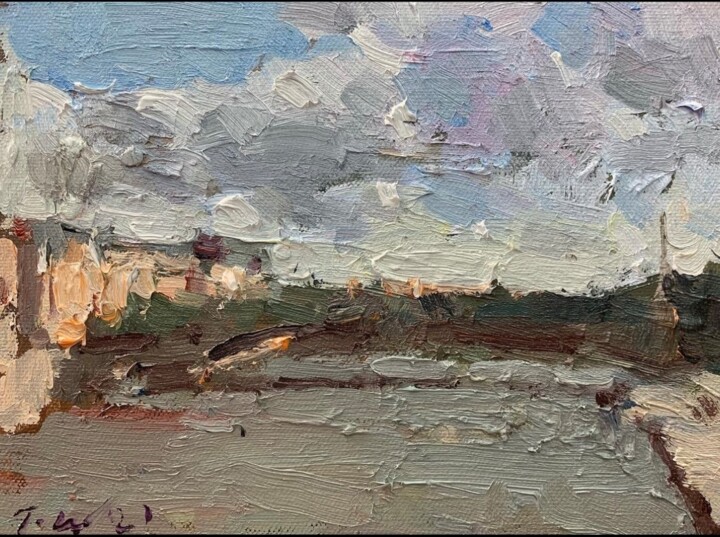 The Seine in Paris 绘画, 6x8 in