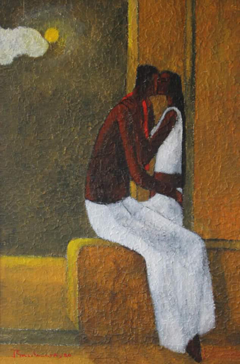 Love - The Kiss 绘画, 24x15 in