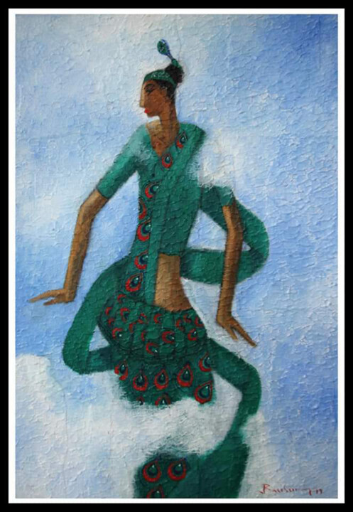 Beauties of the Sky - Dance of Joy 绘画, 24x19 in