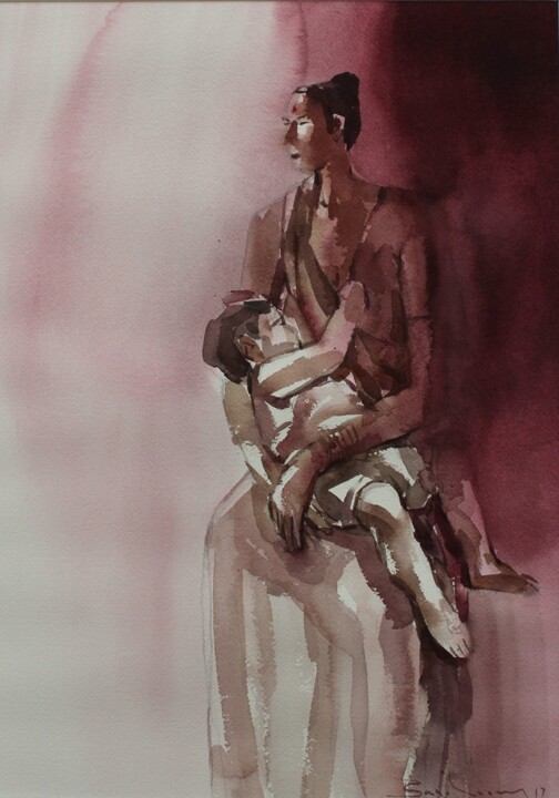 Parting - The Remembrance 绘画, 21x13 in