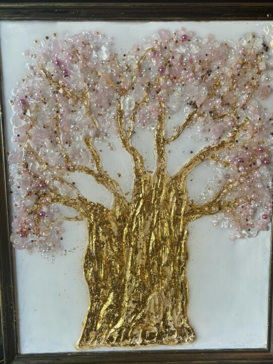 Painting titled "De Bloeiende Overvl…" by Sevdie Redzhebova, Original Artwork, Jewelry