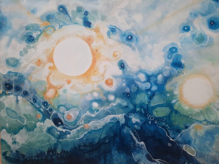 Celebração das Águas que me habitam Pittura, 51,2x63 in