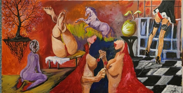 Sin 绘画, 19.7x39.4 in