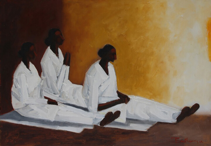 Religious Observance - Meditation 绘画, 19x24 in