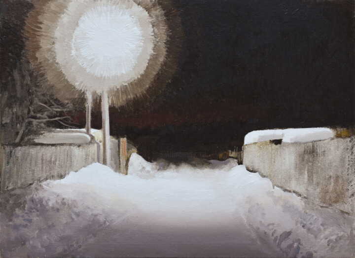 Последний фонарь 绘画, 17.7x23.6 in