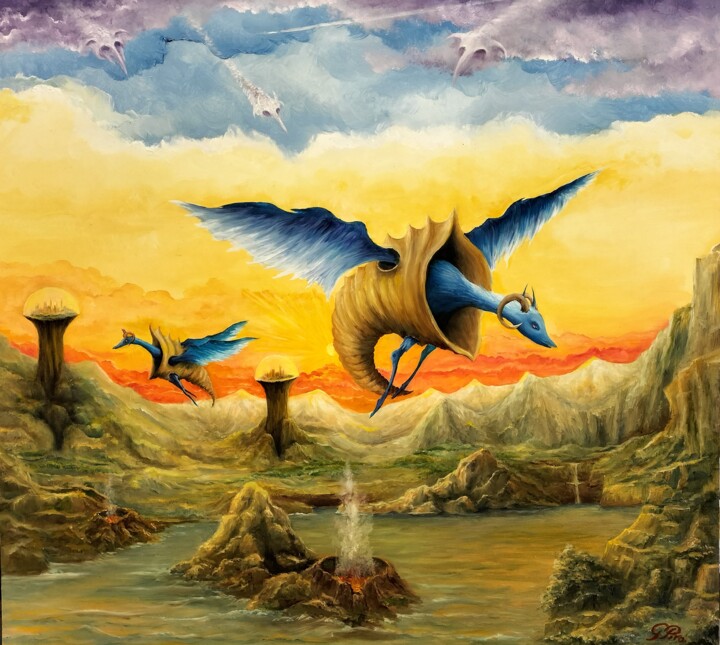Gregory Pyra Piro Painting 475351, Magical Realism Fantasy 绘画, 23.6x24.8 in